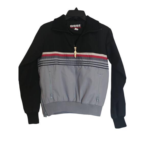 Vintage Womens OSSI Ski Wear  Jacket 1/4 Zip Medium 90s - Picture 1 of 4
